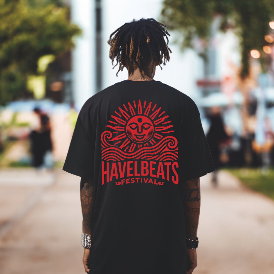 HAVELBEATS PREMIUM OVERSIZED DESIGNSHIRT RED