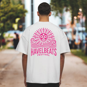 HAVELBEATS PREMIUM OVERSIZED DESIGNSHIRT WHITEPINK